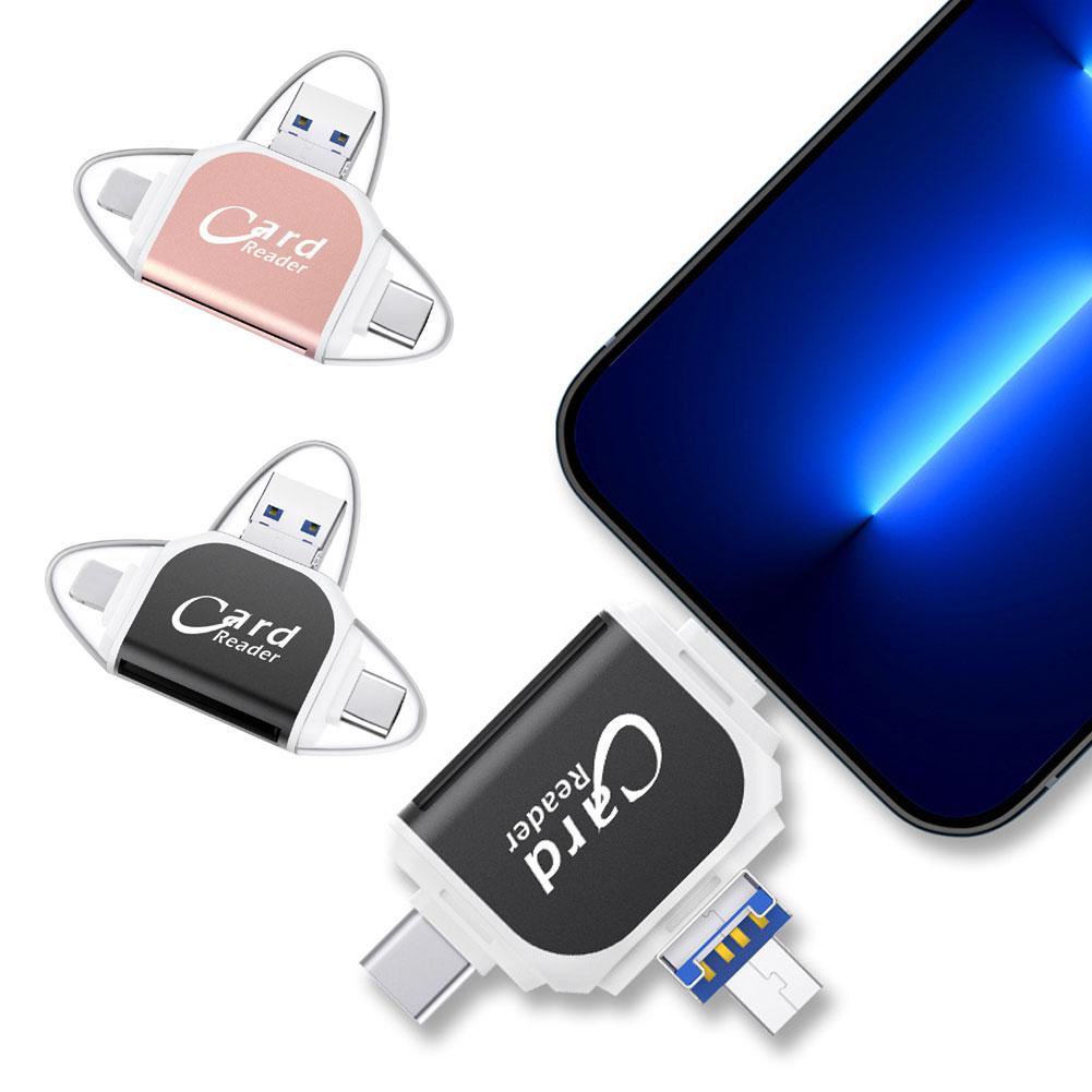 Multiplexor 4-in-1 Universal SD/TF Card Reader