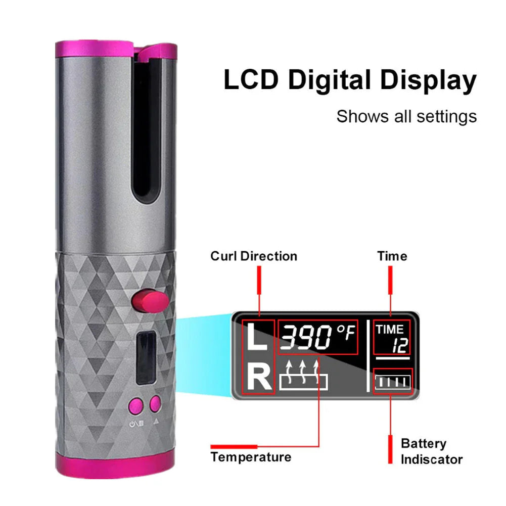 Cordless USB Hair Curler
