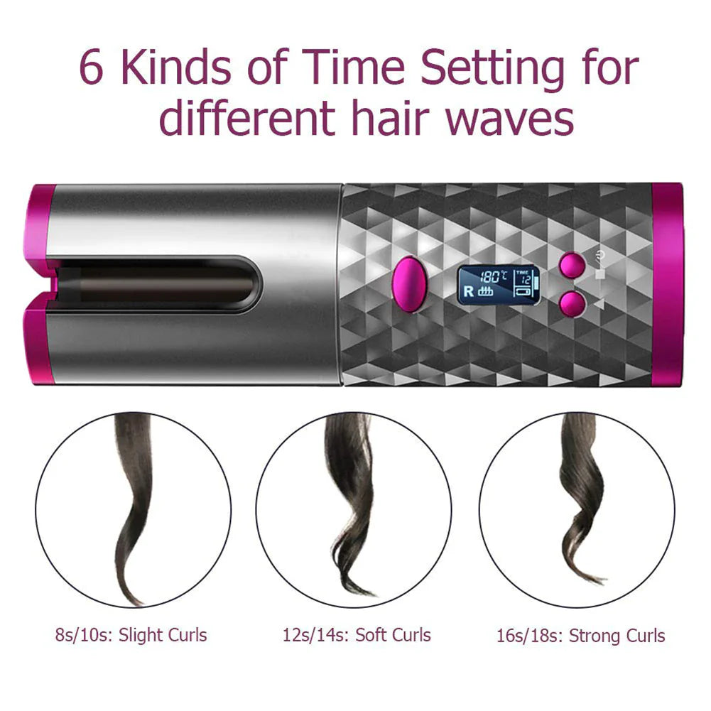 Cordless USB Hair Curler