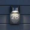 GlowHome™ - Personalized modern solar door plaque