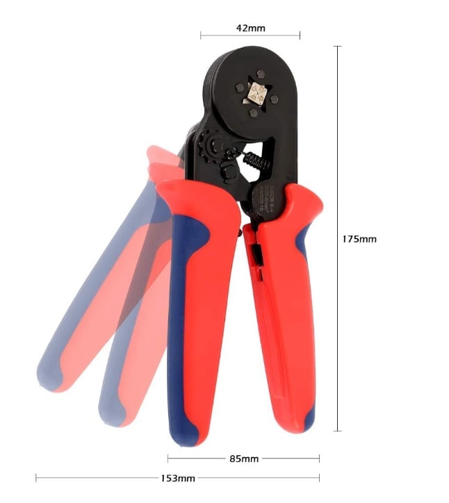 Toolie™ Ratchet Tubular Terminal Wire Crimpers Set