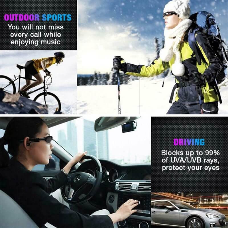 SmartGlasses™ - Smart Bluetooth headset sunglasses