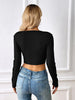 Stella Slim Long Sleeve Y2K Crop Top