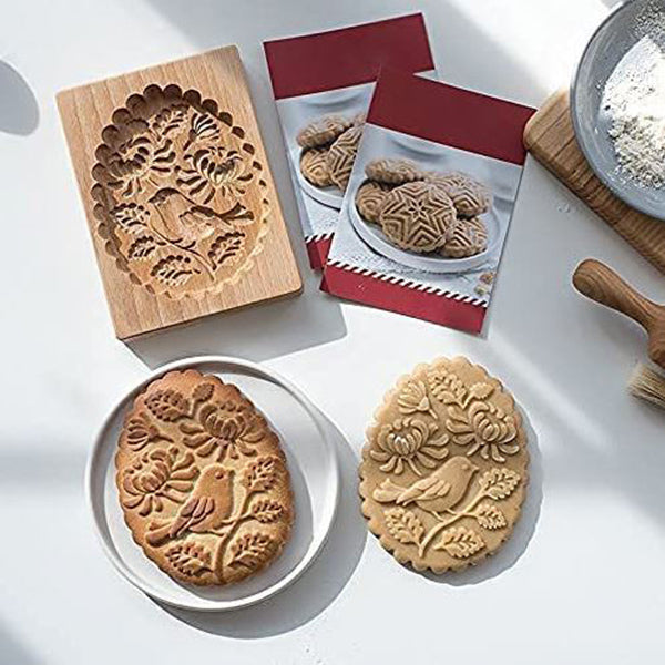 KitchenFizz - Wood patterned cookie cutter