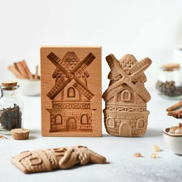 KitchenFizz - Wood patterned cookie cutter