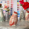 BUY 1 GET 1 FREE - Cattique Polka Dot Cat Vase