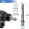 Macket Magic Universal Socket Set with Rod, 3/8-3/4'' (10-19mm), Fits Standard Power Drills