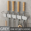 Hangarmop Mounted Mop Holder with Hooks