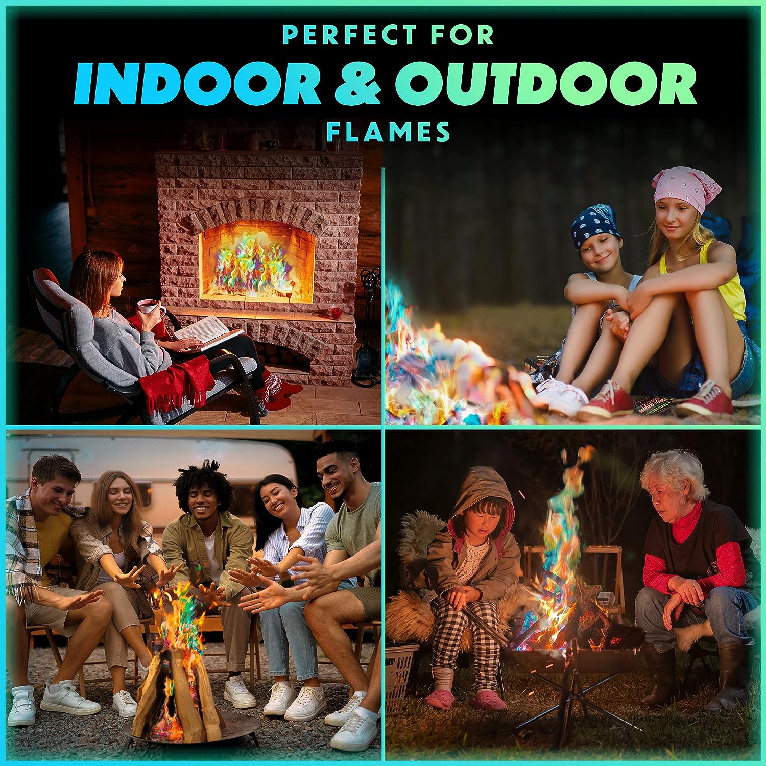 AuroraFlame™ - Magic Flame Color Changing Fire Packs