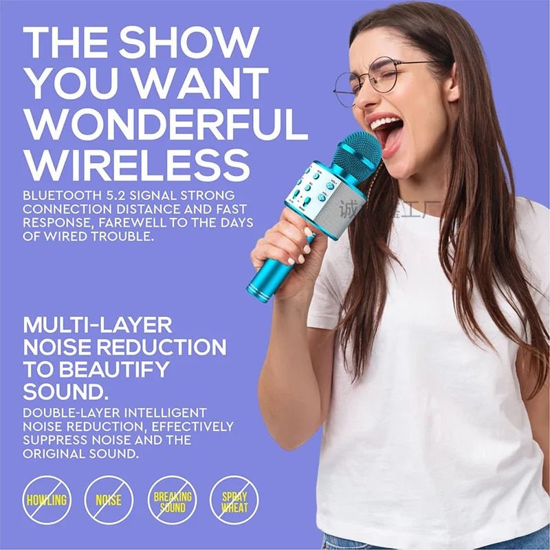 SingPro™ - Sing freely anywhere with this advanced Bluetooth microphone!