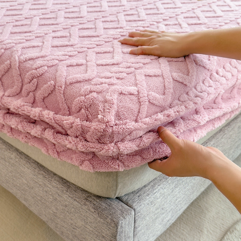 Velbed Embossed Velvet Jacquard Bed Cover