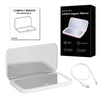 Signil™ Mini LED 10x Magnifying Cosmetic Mirror with different light settings, USB chargeable