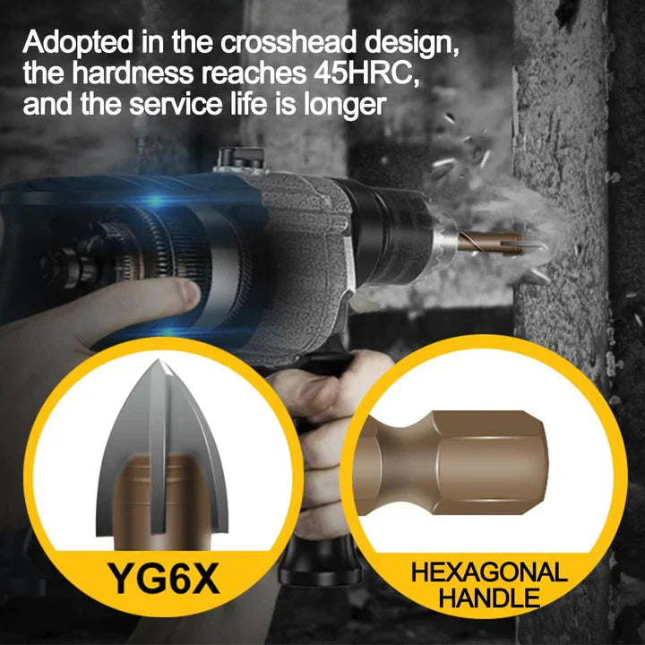 Cross Hex™️ - Efficient universal drills