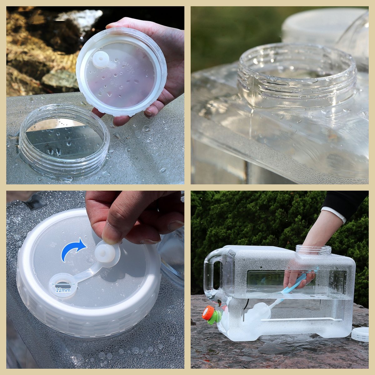 Tankea Portable Outdoor Water Container with Faucet