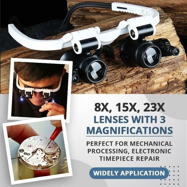 | LensLit™ LED Magnifier Glasses