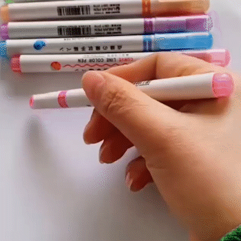 Curved™ highlighter pen