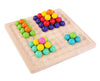 | Beadle Wooden Bead Board Game – Connect Four Style Strategy Game
