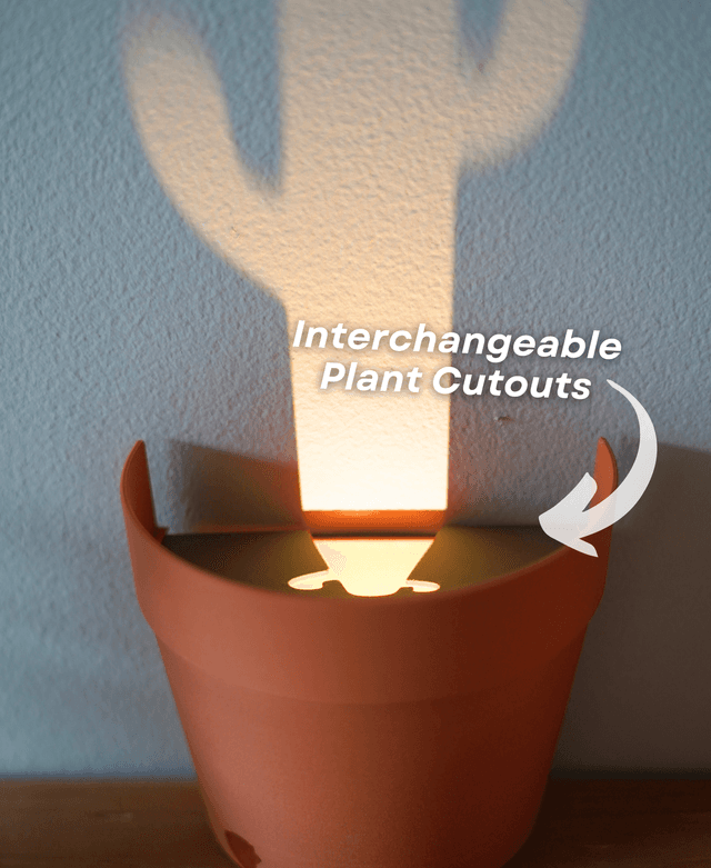 Aldorian™-Light Projections Plant Pot