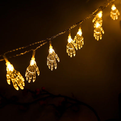 | Starbones™ Solar LED Halloween Skeleton Hand Lamp String