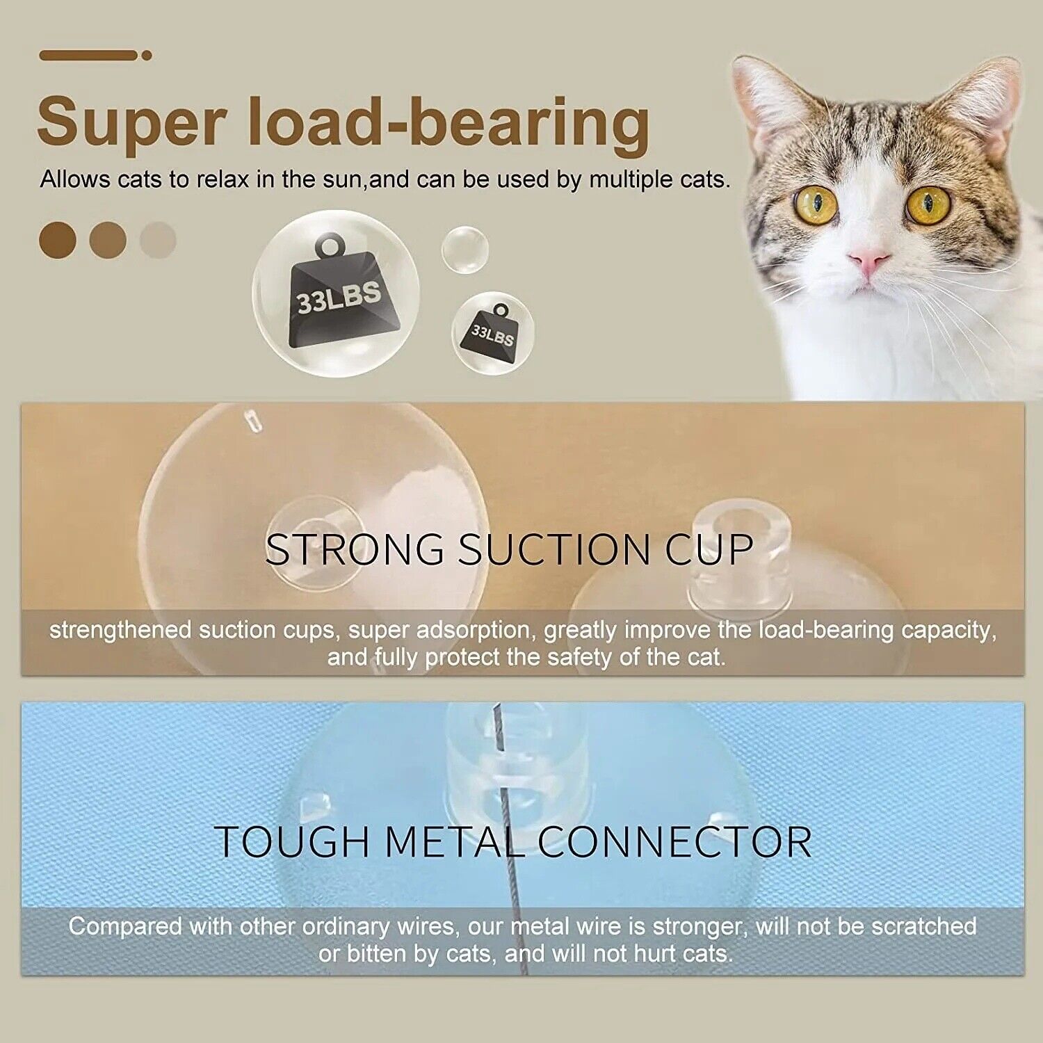 PawRest™ - Foldable hammock for cats