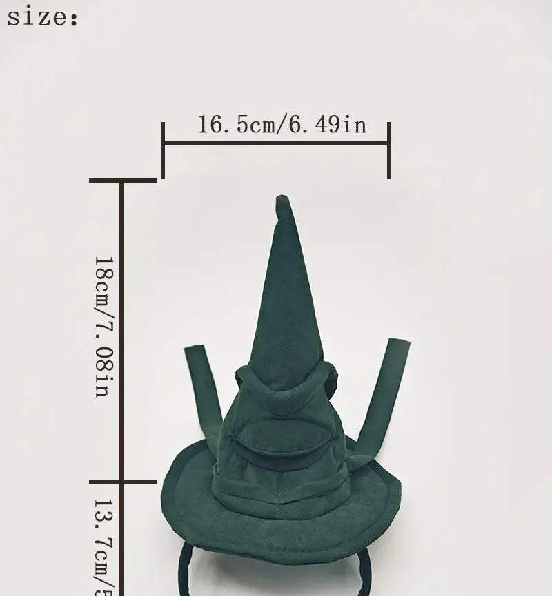 Sortband Halloween Witch Hat Headband