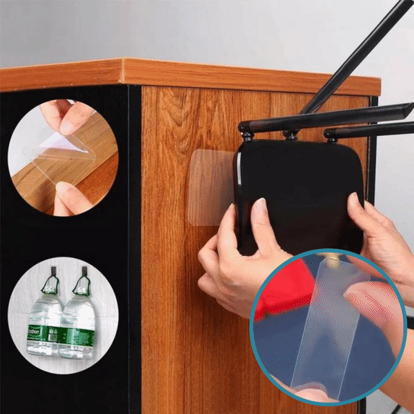 Super-Stickers™ - Reusable multifunctional double-sided adhesive tape
