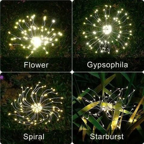 Waterproof Solar Fireworks Lamp | 1+1 Free 【Last Day Discount】