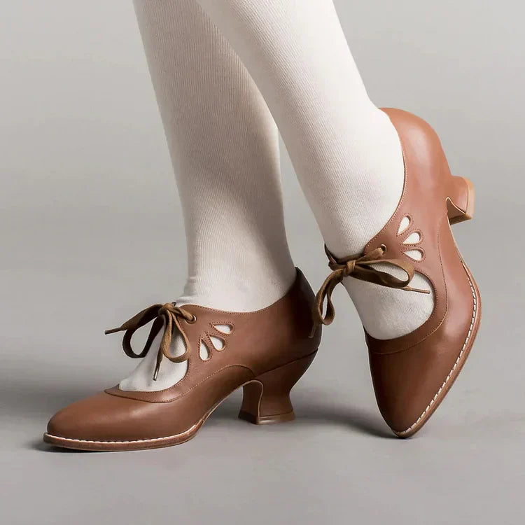 Orrie™ - Leather high heel orthopaedic shoes