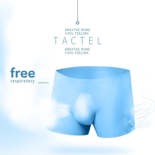 Simkool Men's Ice Silk Breathable Underwear Pack Of 6