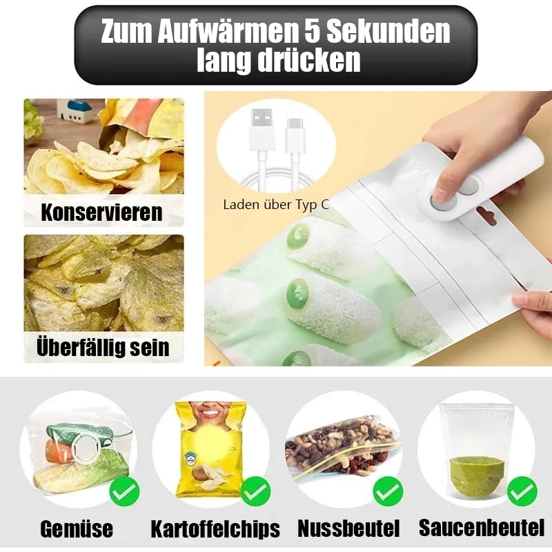 ZipKeeper | Mini Bag Sealer, Portable 2-in-1 Tool [Last Day Discount]