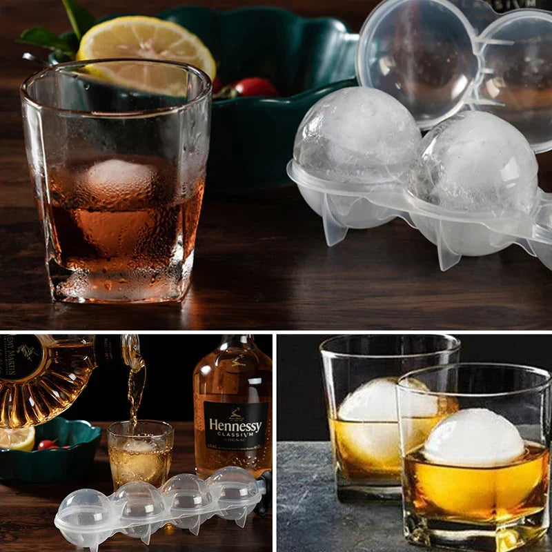 SphereIce™ - 4-cell Ice Hockey Whiskey Ice Molder