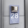 GlowHome™ - Personalized modern solar door plaque