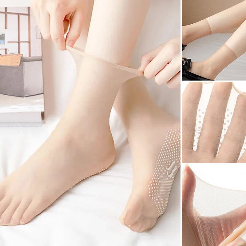 CrystalSocks™ - Invisible, non-slip Crystal Silk socks [last day discount]