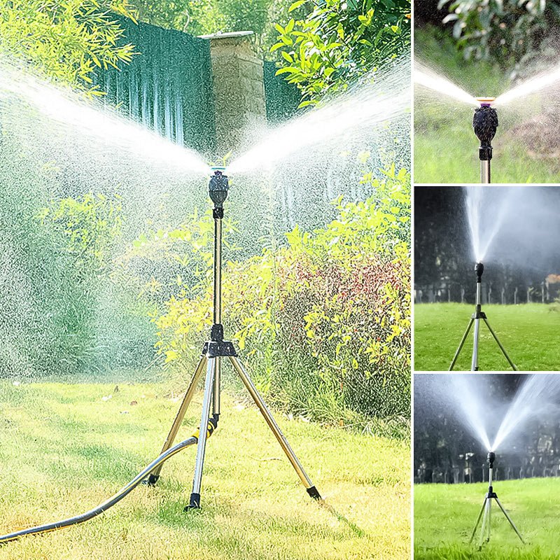 () Rotating Tripod Sprinkler™ - Water your garden effortlessly!