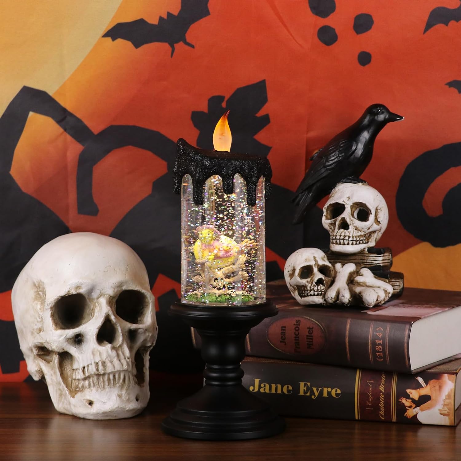 Candlite 10" Grand Glittering Halloween LED Candles