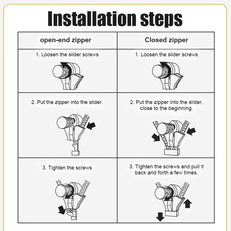 3+3 FREE | InstaZip™ | Removable Zipper Puller