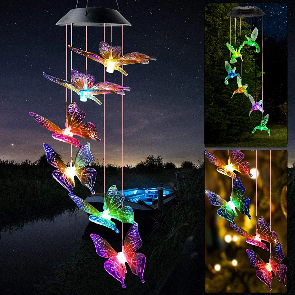 Solar Birds™ - Solar-powered garden lights