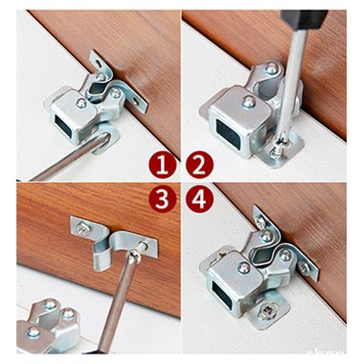 2+2 FREE | SteelSnap™ | Classic stainless steel cabinet door catch