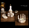 | Skullight 3pc Halloween Skull Candle Holder Set