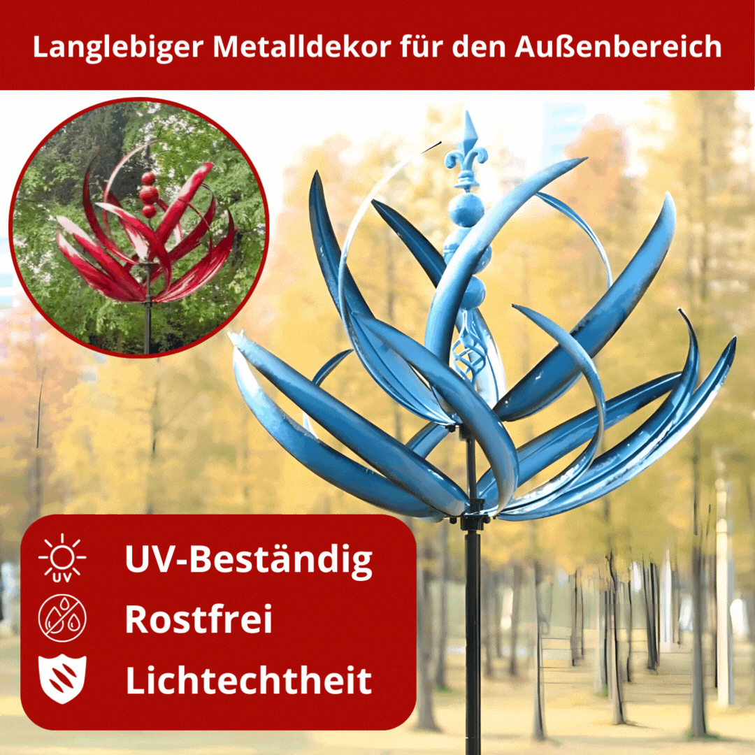 Lotus Spinner | Weather Vane for the Garden