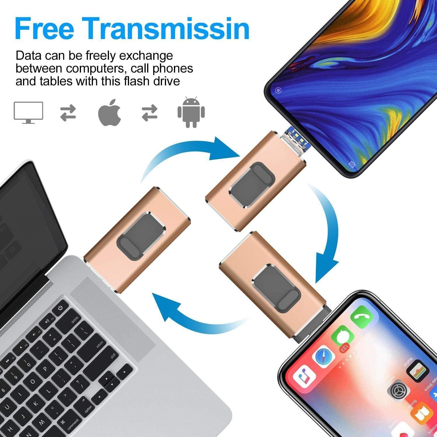 FlashDrive™ - Never have a full phone again with our 4-in-1 flash drive [last day discount]