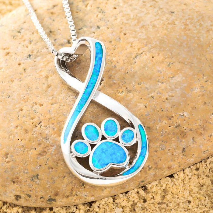 | Pawelry Eternal Paw Print Jewelry Set