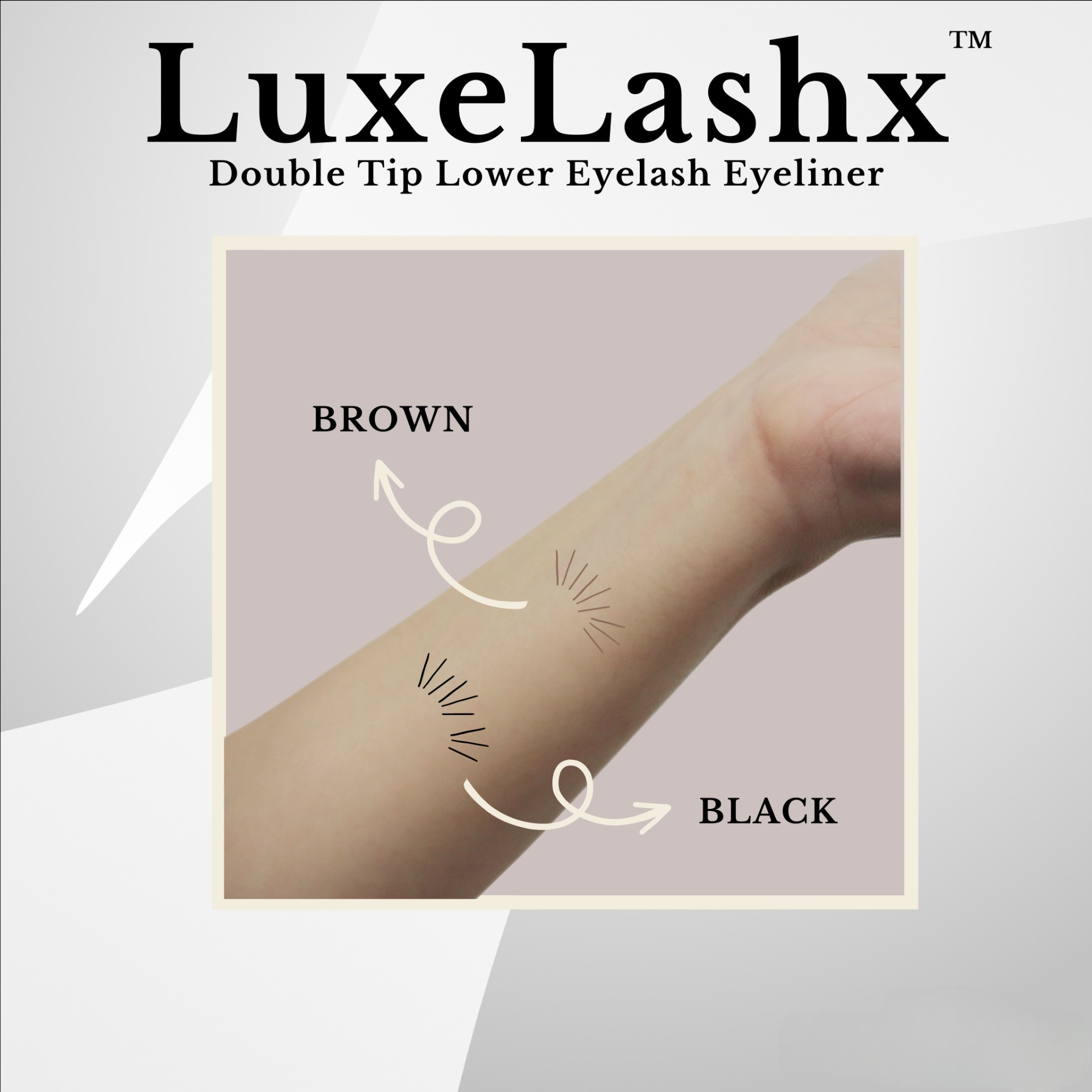 LuxeLashx™ - Double tip lower lash line eyeliner