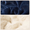 Double-layered, thickened plush lambswool blanket