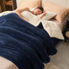 Double-layered, thickened plush lambswool blanket
