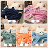 Double-layered, thickened plush lambswool blanket