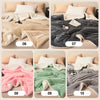Double-layered, thickened plush lambswool blanket