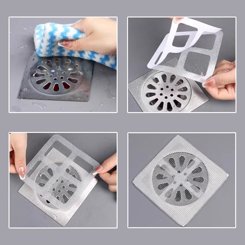 DrainFilter™ - Multifunctional disposable filter for floor drains and sewers 100pcs