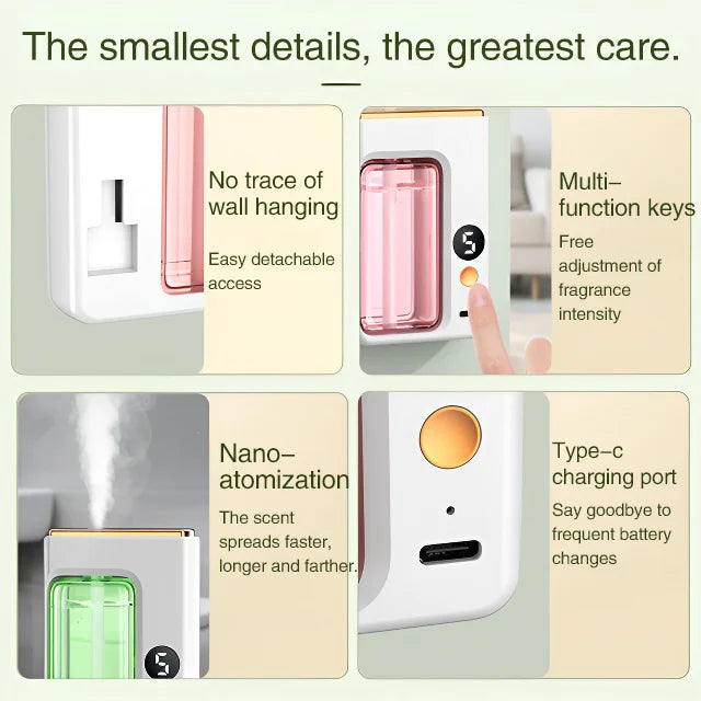 Pocket diffsuer™ - Wall-mounted automatic fragrance dispenser