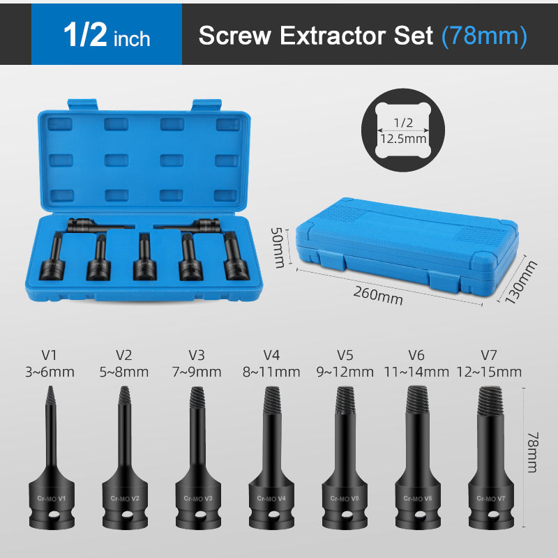 ScrewPro™ - Screw extractor set